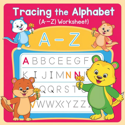 Alphabet Tracing Worksheets – A to Z Handwriting Practice for Kids - a to z - alphabet tracing - handwriting practice