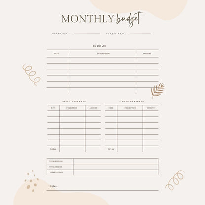 Smart Budget Kit – 7 Printable Planners to Track Your Money - Preview 4 - finance organizer